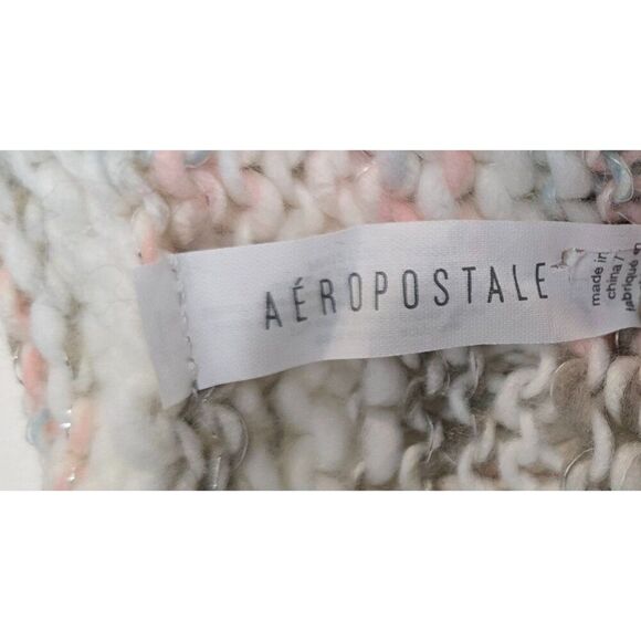 Aeropostale Knit Infinity Scarf Multicolor Pastel Stripes Soft Acrylic Blend - Picture 4 of 7